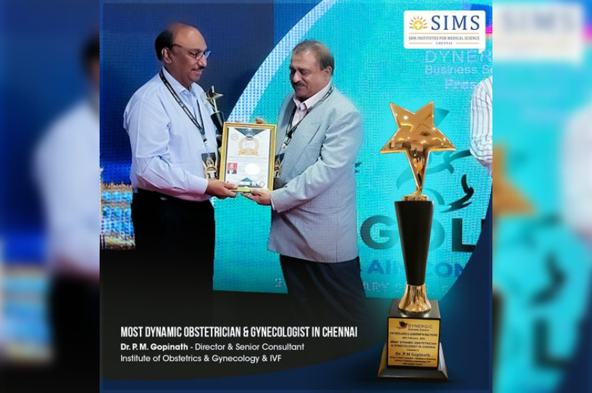 Dr. P. M. Gopinath Awarded SIMS hospital